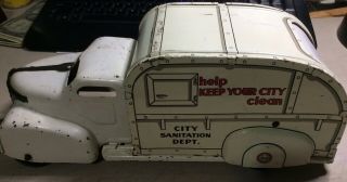 Vintage Marx City Sanitation Toy Truck 1940 