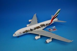 1:200 A380 - 800 Emirates Wildlife A6 - Eei G2uae601 Gemini Airplane Model