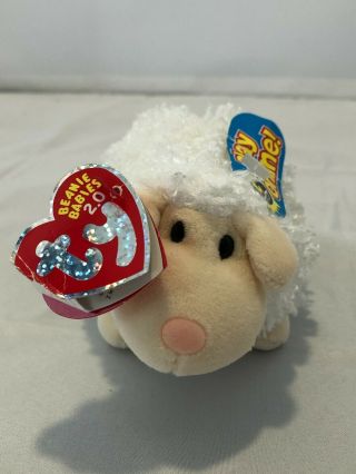 Ty Beanie Babies Woolsy The Sheep Plush Toy Mar 31 Bday With Tags Rare