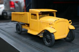Buddy L Dump Truck Construction - Pressed Steel - Usa - Repainted