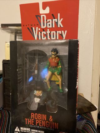 Dc Direct Batman Dark Victory Robin & Penguin Moc Mosc Mib Misb