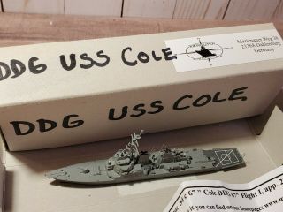 Argos Uss Cole Ddg - 67 Guided Missile Destroyer 1:1250 Scale Diecast Model Boat