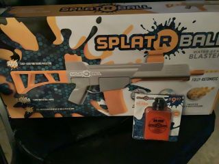 Splat R Ball Water Bead Blaster Toy Gun 7.  5 Water Ammo Bonus Ammo