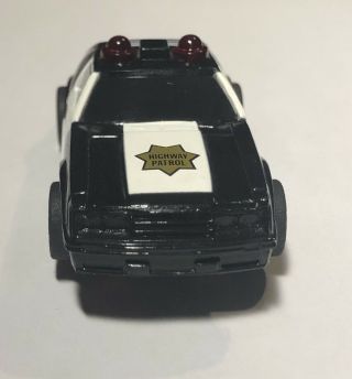 Tyco 440x2 ‘79 Ford Mustang Highway Patrol 56 Black & White W/red Roof Lights