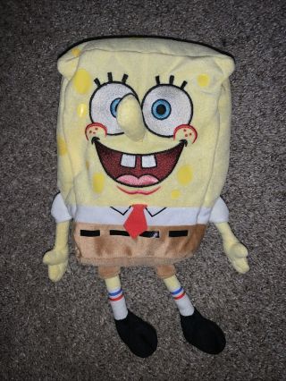 Spongebob Squarepants Plush Doll Toy Ty Beanie Buddies 2011 Rare 12 Inches Euc