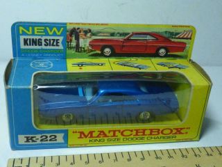 Boxed Matchbox K - 22 King Size Dodge Charger
