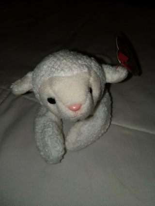 Ty Beanie Baby - Fleece The Lamb (7.  5 Inch) With Tags