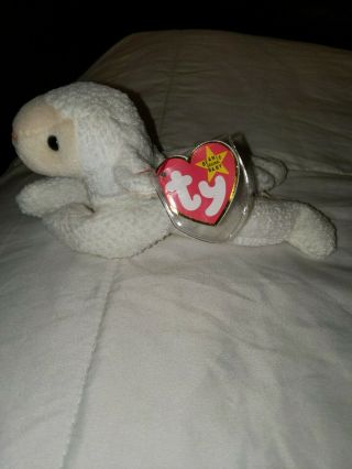 Ty Beanie Baby - FLEECE the Lamb (7.  5 Inch) with TAGS 3