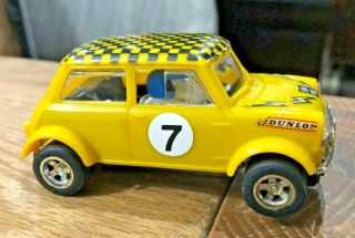 Vintage Scalextric - Slot - 1:32 Scale - Rally Mini Cooper C.  7 - Good,  U.  K.