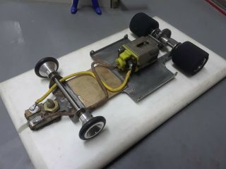 1/32 Slot Car Parma Womp.  Stretched Chassis On Track.  Runs Good