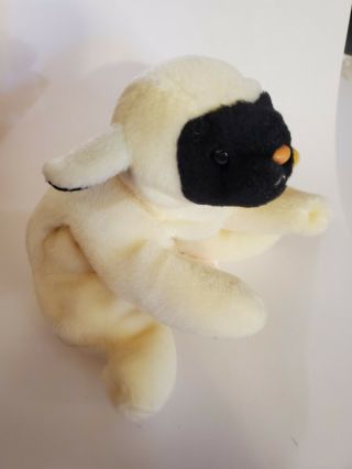 Collectible Ty Lamb Beanie Baby Chops Plush Toy Style 4019
