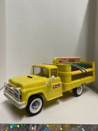 Vintage 1960’s Buddy L Coca - Cola Delivery Truck,  Pressed Metal,  Restored
