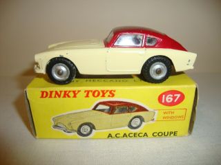Dinky 167 A.  C.  Aceca Coupe (silver Hubs) - V Good