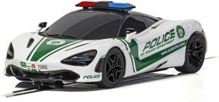 Scalextric Mclaren 720s Police Car 1:32 Slot Race Car C4056 Open Box