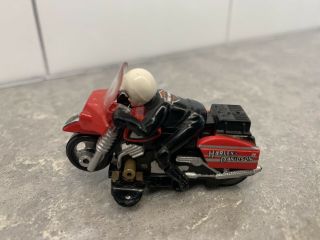 Tyco Harley Davidson Ho Scale Motorcycle.  Missing Magnet On The Bottom.