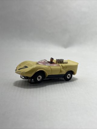 Aurora Model Motoring Tjet Vintage Ho Chaparral Yellow 7; Doesnt Run