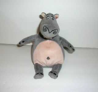 Ty Beanie Babies Madagascar Gloria Gray Hippo Plush Bean Bag 7 "
