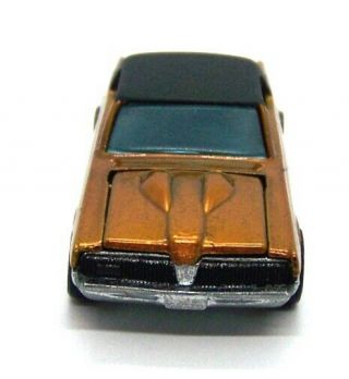 1968 Hot Wheels Redline Custom Cougar honey amber gold w/ black roof brown int 3