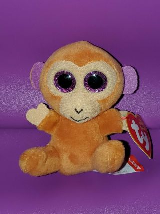 Ty Beanie Boos Bongo 3 " Mcdonalds Monkey Plush Stuffed Animal With Tags