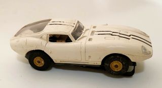 Vintage Aurora Slot Car Tjet 1375 " Cobra Gt White Ho Scale