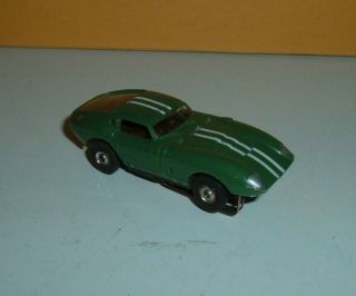 Vintage Aurora Thunderjet 500 Cobra Gt Slot Car - Olive Green