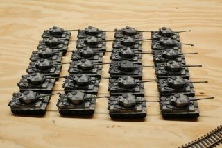Metal Diecast German Ww2 Tiger Tanks,  Set Of 24 Tiger Tanks.