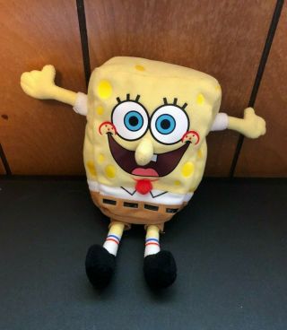 Ty Beanie Babies Spongebob Squarepants Nickelodeon 2012 Plush Stuffed Toy 8”