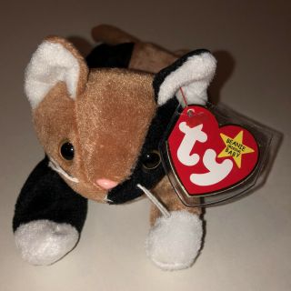 Ty Beanie Baby Chip Calico Cat Pristine - Perfect W/mint Tags