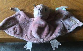 Ty Rare Beanie Baby Batty The Bat Plush Toy With Pvc Pellets With Tags
