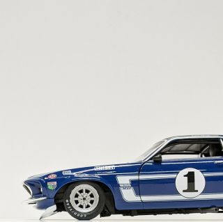 (box) Acme / Welly 1:18 1969 Ford Mustang Boss 302 Trans Am 1 Shelby