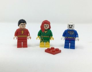 Lego Sdcc 2012 Exclusive Shazam,  Phoenix And Bizarro Minifigures Loose No Cards