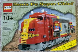 Lego 10020 Santa Fe Chief Train Engine - Limited Eidition 2002