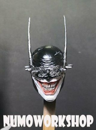 Pre - Order Painted Bat Who Laughs 1/6 Scale Custom Head For 12 " Body Figure Toys