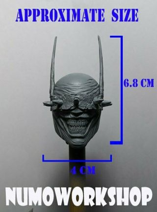 Pre - order Painted Bat Who Laughs 1/6 Scale CUSTOM HEAD for 12 