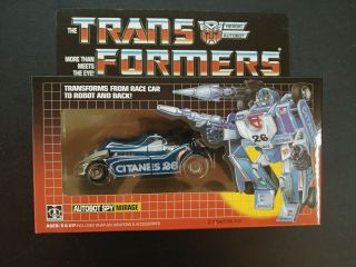 Transformers G1 Autobot Mirage Misb