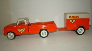 Vintage Nylint U - Haul Toy Truck And Trailer