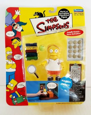 2001 The Simpsons Martin Prince Series 5 World Of Springfield Interactive Figure