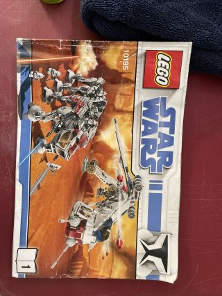 Lego Star Wars Set 10195 Republic Dropship With At - Ot 100 Complete