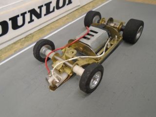 1960 ' s 1/32 Riko adjustable chassis - Rikochet motor - Revell Cox 3