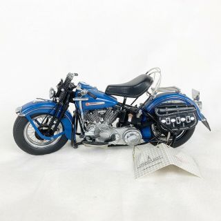 Franklin 1948 Harley - Davidson Panhead Blue 1:10 Model Motorcycle Project