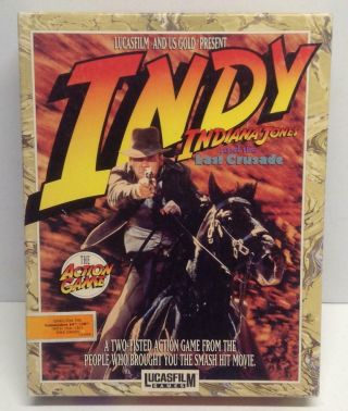 Vintage Lucasfilm Indy Indiana Jones And The Last Crusade The Action Game