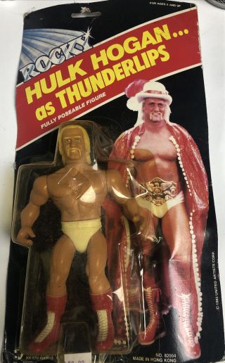Appleworks Rocky Hulk Hogan As Thunderlips Action Figure - - Vintage
