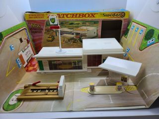 Vintage 1970 Matchbox Gift Set G1 Bp Service Station W Box