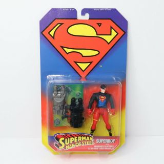Nib Vintage Superman Man Of Steel Superboy Action Figure Kenner 1995