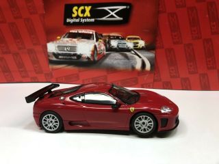 Scx Digital 1/32 Slot Car Ferrari 360 Gtc Red