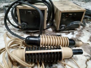 1960’s Ho Aurora Model Motoring Dc - 2 Power Packs And 2 Speed Controllers