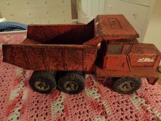 Vintage Orange Buddy " L " /mack Hydraulic Dump Truck Or Restoration
