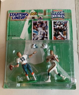 97 Dan Marino & Bob Griese Miami Dolphins Starting Lineup Classic Doubles Figure
