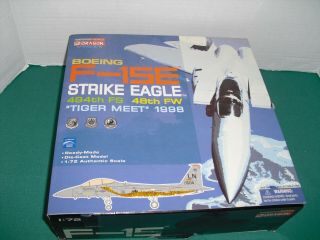Dragon Wings Diecast Boeing F - 15e Strike Eagle 494th Fs 48th Fw Tiger Meet 1998