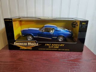 Ertl American Muscle 1967 Shelby Cobra Gt - 500 1:18 Diecast Exclusive Color Car